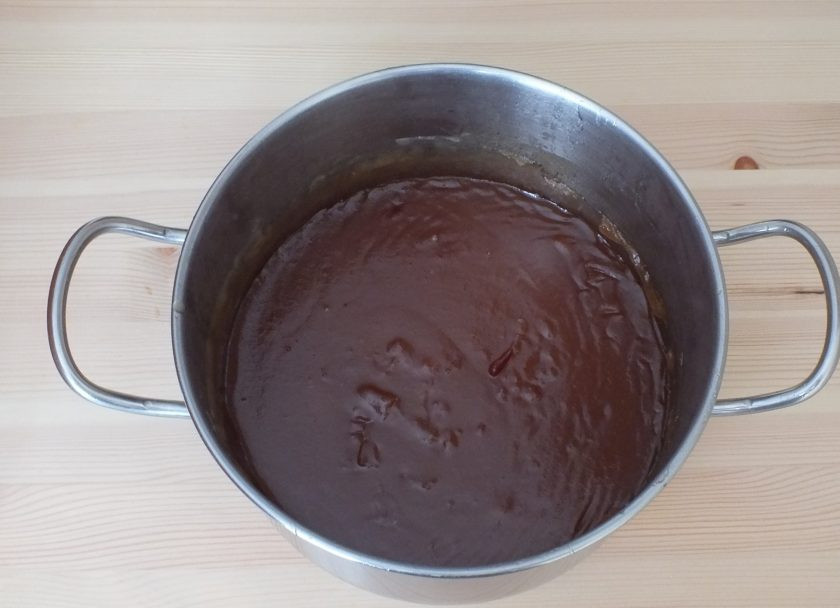 1. Этап. Яблочный джем с апельсинами: Джем готов. Снимите с огня.