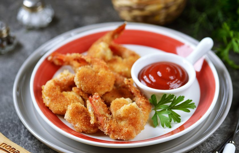 1. Этап. Креветки в панировке на сковороде: Креветки в панировке на сковороде готовы! Подавайте с любимым соусом. Приятного аппетита!