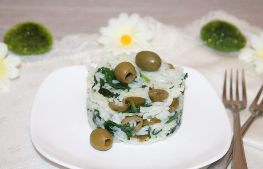 1. Этап. Рис с оливками: Рис с оливками готов. Приятного аппетита!