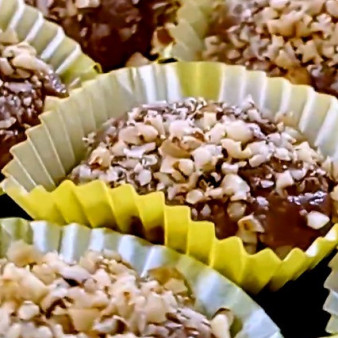 Шоколадные конфеты из сгущенки и печенья