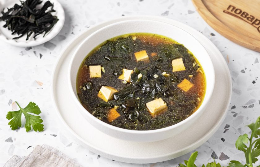 1. Этап. Суп из сушеной морской капусты: Суп из сушеной морской капусты готов, приятного вам аппетита!