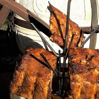 Свиные ребра в яблочном соке