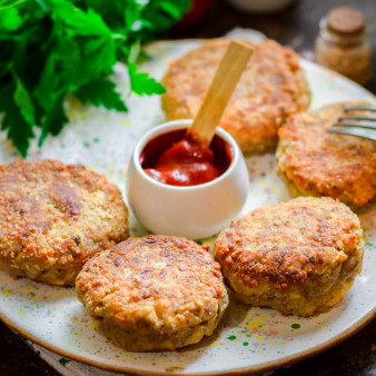 Гречневые котлеты с сыром