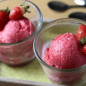 Клубничное мороженное на рисовом молоке