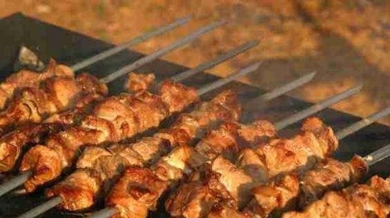 1. Этап. Шашлык с кефиром: Шашлык готов, приятного аппетита!