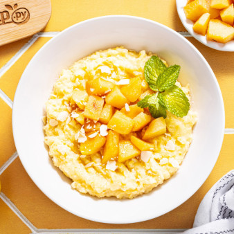 Пшенная каша с айвой