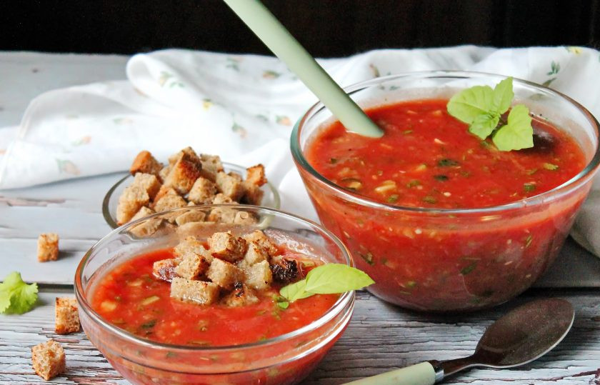 1. Этап. Гаспачо с томатным соком: Приятного аппетита!