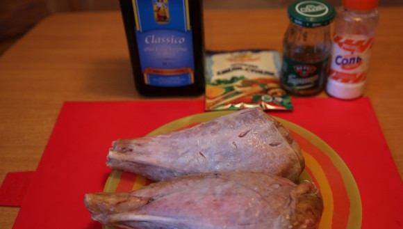 1. Этап. Голени индейки в духовке: 1. Берем все необходимые для приготовления ингредиенты.