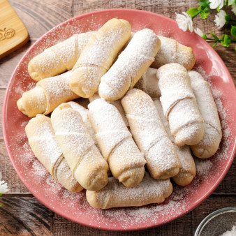 Трубочки из песочного теста