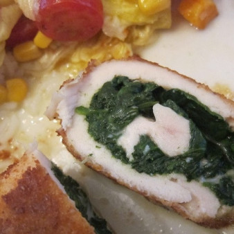 Курогрудь со шпинатом