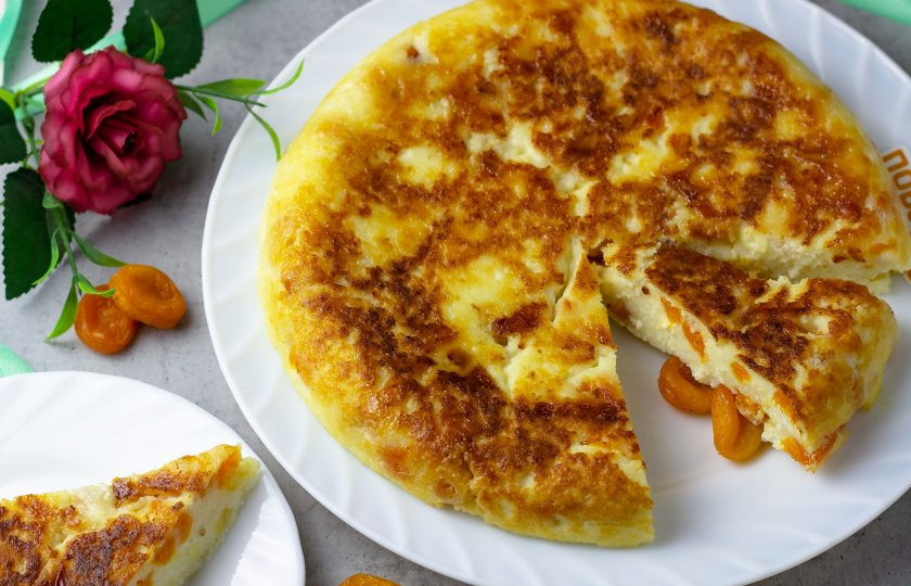 1. Этап. Творожная запеканка с шоколадом: Приятного аппетита!