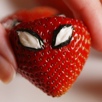 Spiderman-Inspired Strawberries