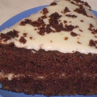 Черный принц (торт на кефире)