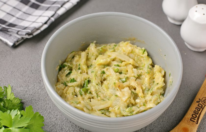 1. Этап. Оладьи для диабетиков: Хорошо перемешайте.