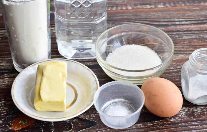 1. Этап. Печенье Недотрога: Подготовьте ингредиенты.