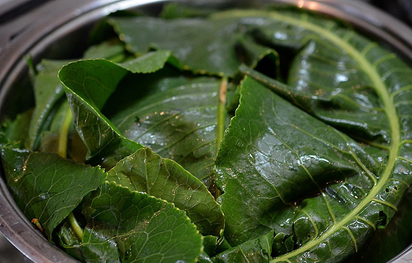 1. Этап. Огурцы соленые (без уксуса): 5. Сверху прикройте листьями хрена.