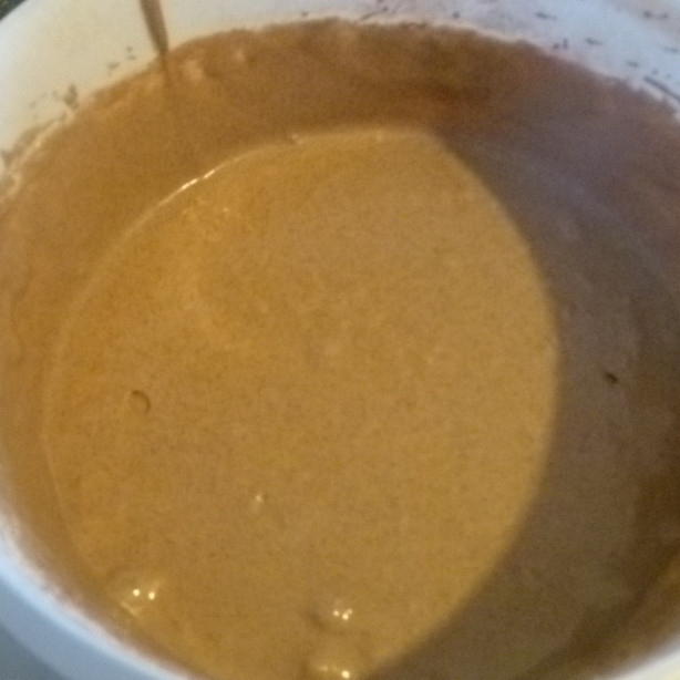 1. Этап. Кексы проще простого: Получается вот такая вот шоколадная масса, для наших шоколадных кексов.