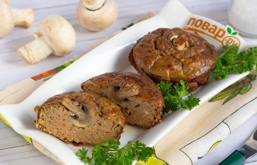 1. Этап. Печеночное суфле с шампиньонами: Приятного аппетита!