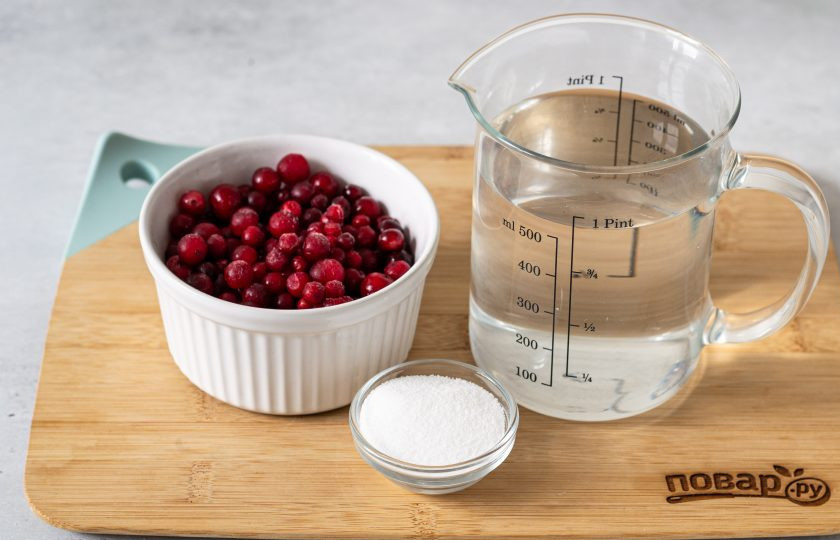 1. Этап. Морс Детский: Подготовьте все ингредиенты.