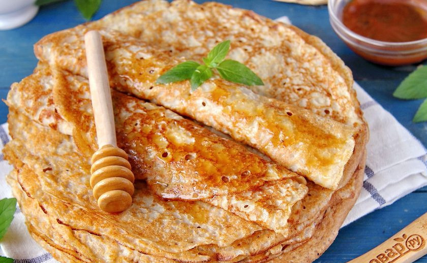 1. Этап. Овсяные блинчики на молоке: Овсяные блинчики на молоке готовы. Приятного аппетита!