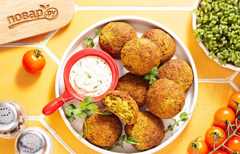 1. Этап. Фалафель в аэрогриле: Фалафель в аэрогриле готов, приятного вам аппетита!