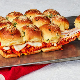 Shredded Chicken Parm Sliders