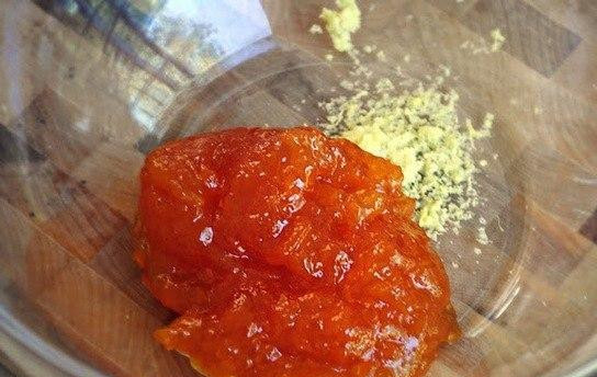 1. Этап. Сладко-острые куриные ножки: Добавить джем.