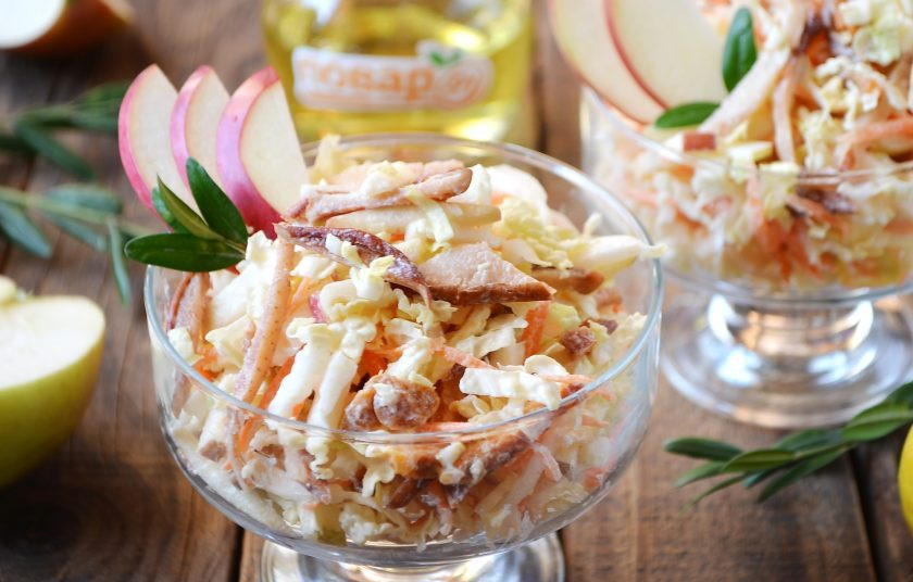 1. Этап. Легкий зимний салат: 8. Салатик украшайте по вкусу. Приятного!