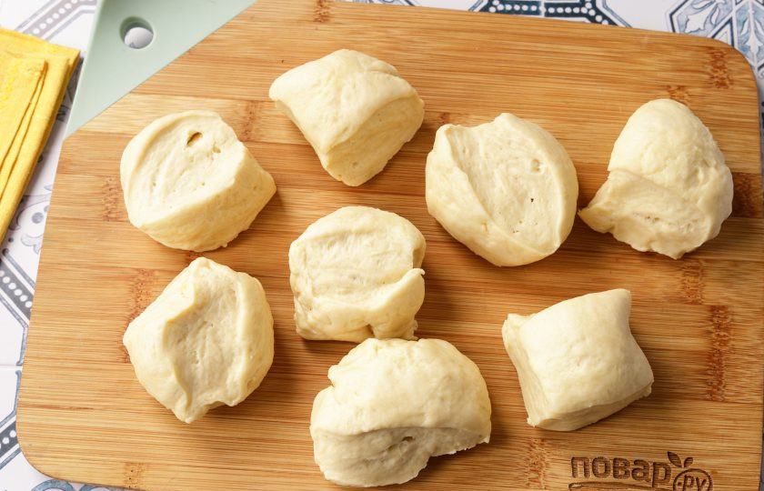 1. Этап. Калмыцкие борцоки: Разделите на 8 частей.