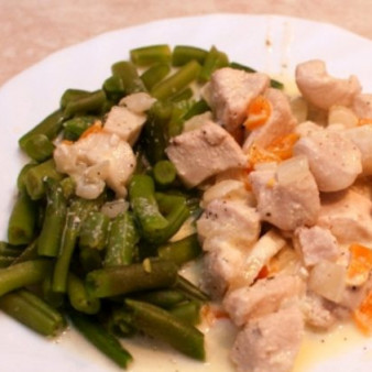 Куриные кусочки в сливках
