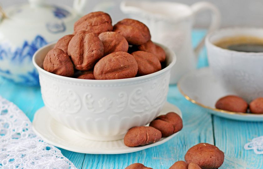 1. Этап. Печенье кофейные зерна: Подавайте с чашечкой ароматного кофе или с молоком. Приятного аппетита!