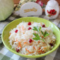 Квашеная капуста с брусникой