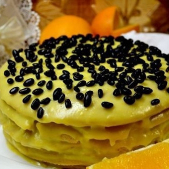 Простой и вкусный кефирный торт