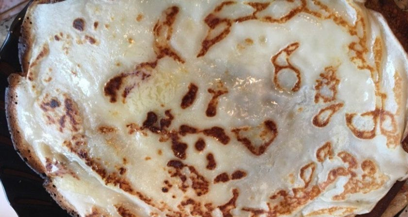 1. Этап. Рецепт вкусных блинов на кефире: 7. Наслаждайтесь вкусными блинами на кефире. Приятного аппетита!