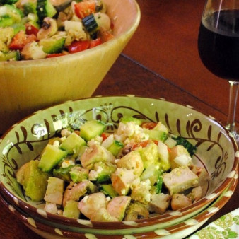 Салат Курица с грибами