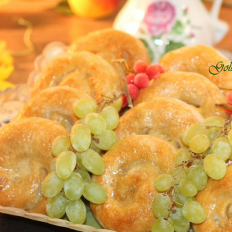 Творожное печенье с виноградом кишмиш