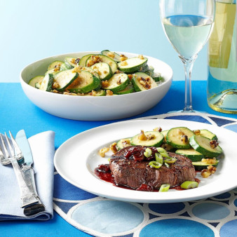 Tenderloin Steaks with Cherry Sauce