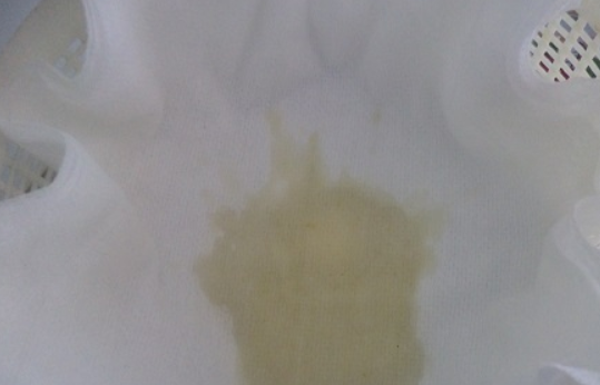 1. Этап. Закатка горошка: Процеживаем рассол от горошка через марлю.