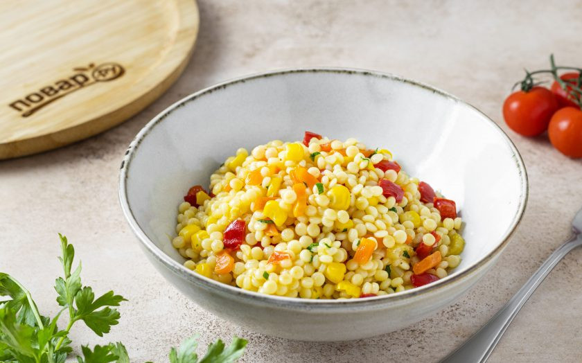 1. Этап. Птитим с овощами: Птитим с овощами готов, приятного вам аппетита!