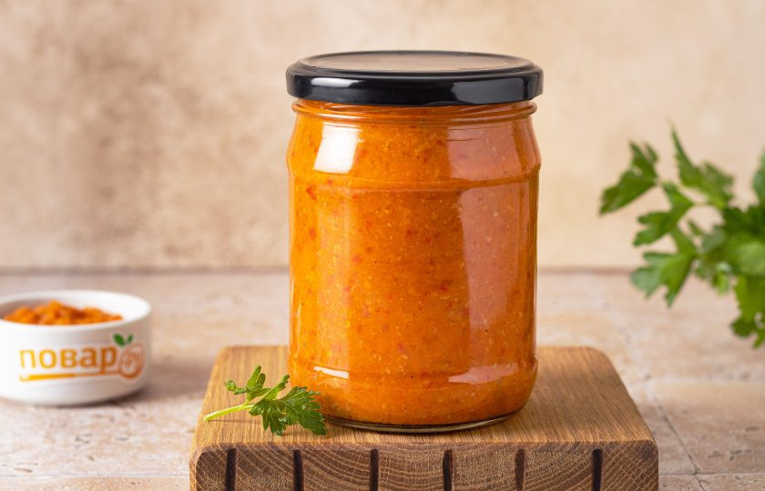 1. Этап. Аджика из кабачков на зиму: После заготовку можно убрать в прохладное темное место на хранение. Аджика из кабачков на зиму готова!