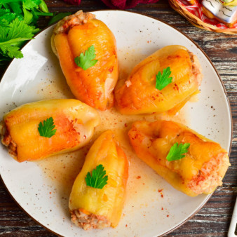 Фаршированные перцы в скороварке