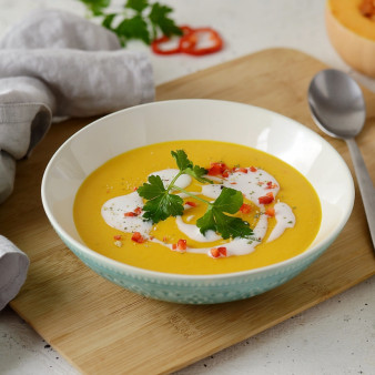 Тыквенный суп в тайском стиле