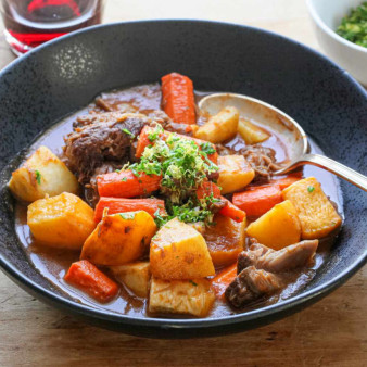 Lamb Shank Stew with Root Vegetables