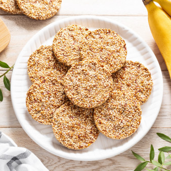 Печенье из кунжута и банана