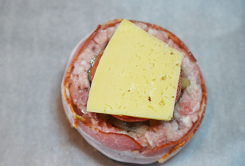 1. Этап. Мини-запеканка Сумка балканского пастуха: 9. И ломтик сыра.