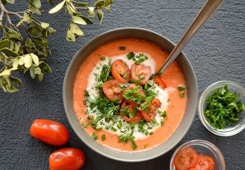 1. Этап. Постный гаспачо: Постный гаспачо готов, приятного аппетита!