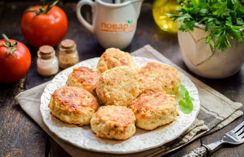 1. Этап. Котлеты с жареным луком: Приятного аппетита!