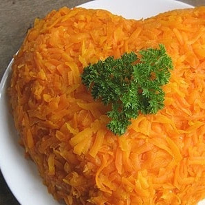 Салат в виде сердца