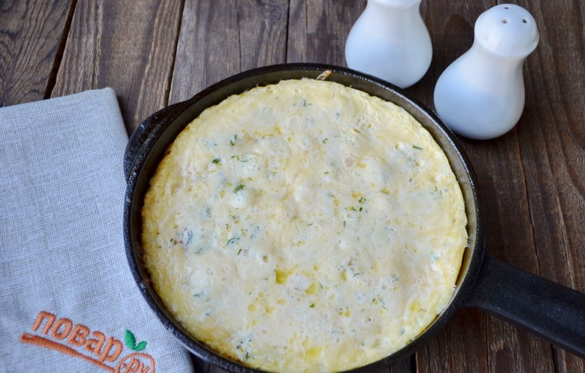 1. Этап. Омлет с помидорами (мастер-класс): Омлет с помидорами готов! Приятного аппетита!