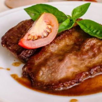 Лангет с соусом